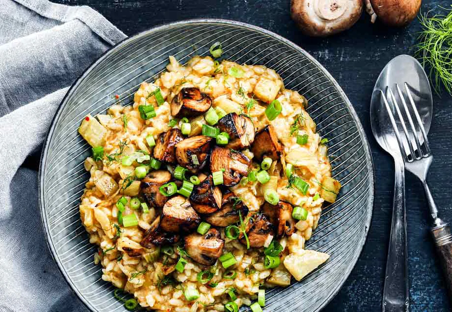 Risotto mit Fenchel und Champignons